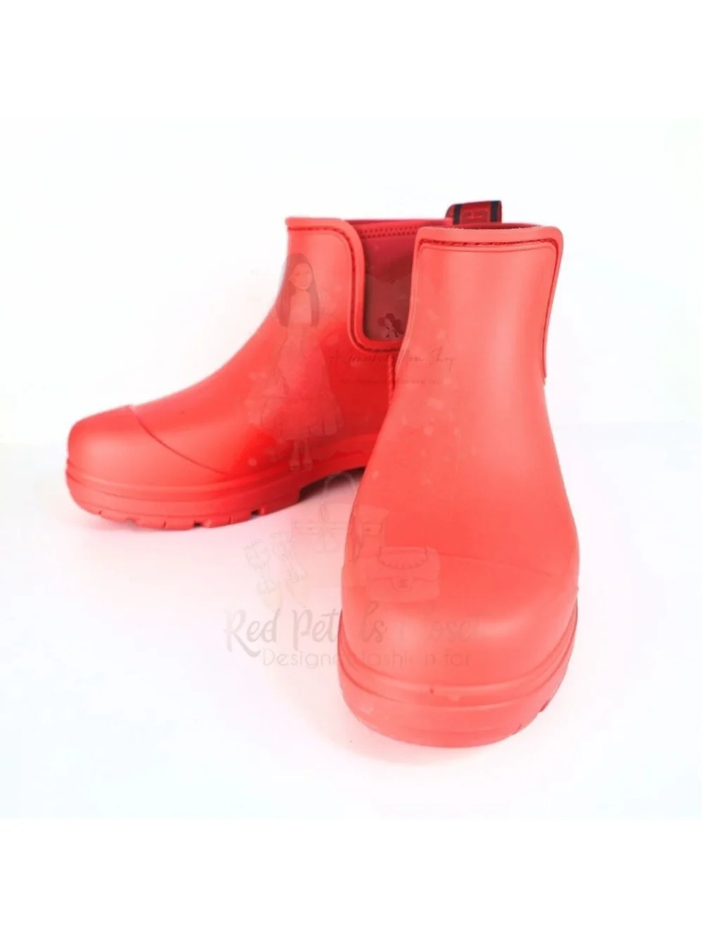 UGG Droplet Women's Rain Boot Shoes - Samba Red, Size 7